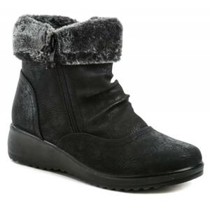 Scandi 262-0089-A1 černé dámské zimní boty - EU 37