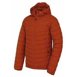 Husky Donnie M oranžovohnědá pánská péřová bunda - XL