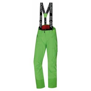 Husky Mitaly L neonově zelené dámské lyžařské kalhoty - S