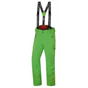 Husky Mitaly M neonově zelené pánské lyžařské kalhoty - XXL