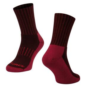 Force ponožky ARCTIC, bordó-červené - bordó-červené L-XL/42-47
