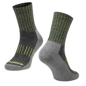 Force ponožky ARCTIC, šedo-fluo - L-XL/42-47