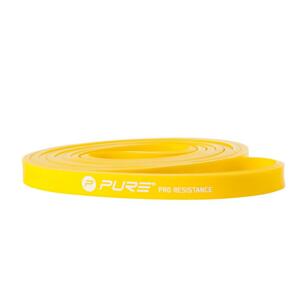 Pure2improve Odporová fitness aerobic guma P2I light kruh - Žlutá