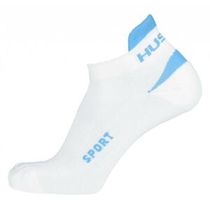 Husky Sport bílé/modré ponožky - M (36-40)