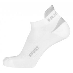 Husky Sport bílé/šedé ponožky - L (41-44)
