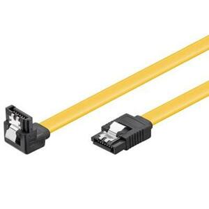 OEM Kabel k HDD PremiumCord 0,7m SATA 3.0 datový kabel 1.5GBs / 3GBs / 6GBs, kov.západka, 90°