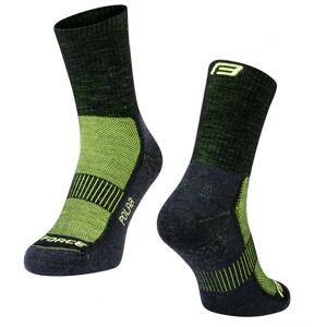 Force ponožky POLAR, černo-fluo - černo-fluo L-XL/42-47