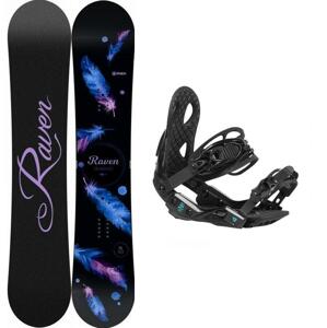 Raven Mia Black snowboard + Gravity G2 Lady Black vázání - 139 cm + L (EU 42,5-43)