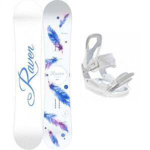 Raven Mia White snowboard + Raven S200 white vázání - 143 cm + S/M (EU 37-41)