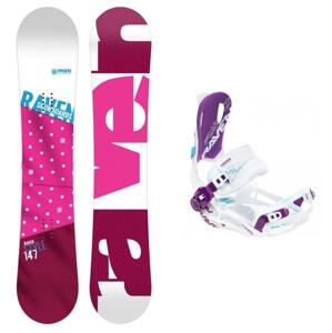 Raven Style Pink 2019/20 snowboard + Raven FT 270 white/violet vázání - 140 cm + L (EU 41-44)