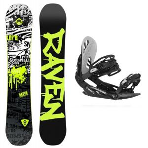 Raven Core Black 2019/20 snowboard + Gravity G1 black/light grey vázání - 150 cm + M (EU 39,5-41,5)