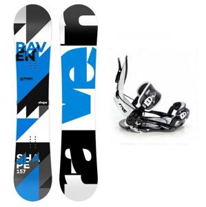 Raven Shape blue snowboard + Raven Fastec FT 400 black vázání - 155 cm wide (širší) + L (EU 42-44)