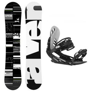 Raven Supreme black/lime snowboard + Gravity G1 black/light grey vázání - 148 cm + M (EU 39,5-41,5)