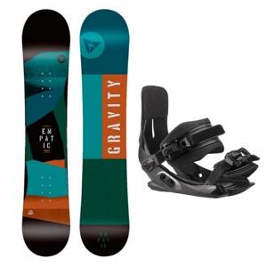 Gravity Empatic Jr 21/22 dětský snowboard + Sp Junior 180 vázání - 130 cm + white XS/S - EU 32-36