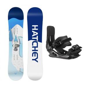 Hatchey Poco Loco dětský snowboard + Sp Junior 180 dětské vázání - 115 cm + white XS/S - EU 32-36