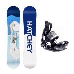 Hatchey Poco Loco dětský snowboard + SP Kiddo dětské snb vázání - 90 cm + white (EU 32-37)