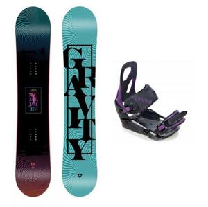 Gravity Sublime 20/21 dámský snowboard + Raven S200 violet vázání - 142 cm + S/M (EU 37-41)