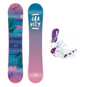 Gravity Voayer 20/21 dámský snowboard + Raven FT 270 white/violet vázání - 142 cm + M (EU 39-42)