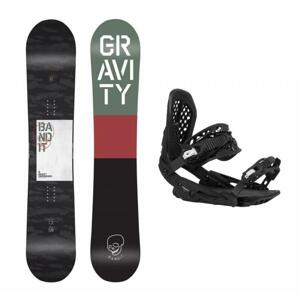 Gravity Bandit 20/21 pánský snowboard + Gravity G3 black vázání - 157 cm wide + L (EU 42-48)