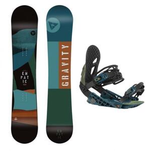 Gravity Empatic 20/21 snowboard + Gravity G2 black/blue/olive vázání - 148 cm + L (EU 42-48)