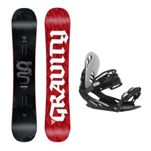 Gravity Silent 20/21 pánský snowboard + Gravity G1 black/light grey vázání - 159 cm + L (EU 42-48)
