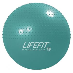 Lifefit Gymnastický masážní míč Massage Ball 65 cm tyrkysový