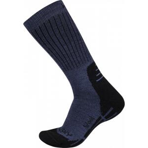 Husky All Wool modré ponožky - L (41-44)