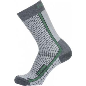 Husky Treking šedo/zelené ponožky - XL (45-48)
