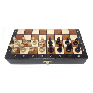 Dřevěné šachy.cz Šachy magnetické hnědé 28 cm