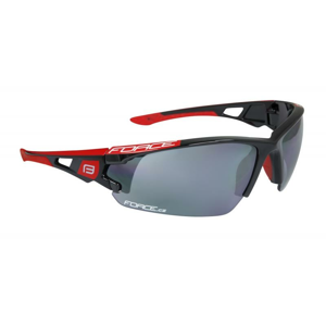 Force CALIBRE černo-červené, černá laser skla cyklistické brýle