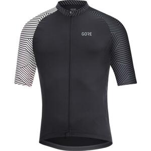 Gore C5 Optiline Jersey - black/white L - černý