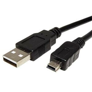 OEM Kabel USB A(M) - miniUSB 5pin B(M), 5m, černý