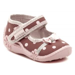 Vi-GGa-Mi růžové dětské plátěné sandálky LAURA - EU 20