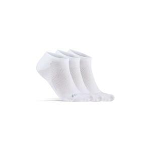 Craft CORE Dry Footies 3-pack ponožky - 34-36 - bílá