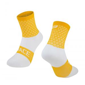 Force ponožky TRACE žluto-bílé - L-XL/42-47