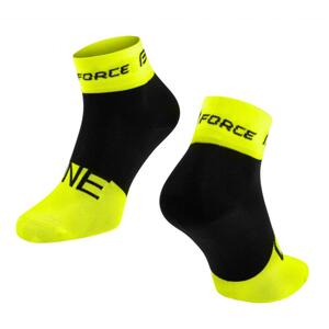 Force Ponožky ONE fluo-černé - S-M/36-41