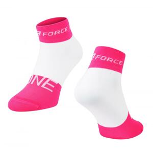 Force Ponožky ONE růžovo-bílé - L-XL/42-47