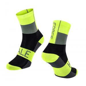Force ponožky HALE, FLUO-ČERNO-ŠEDÉ - , fluo-černo-šedé