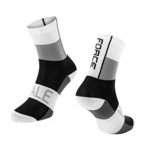 Force ponožky HALE, BÍLO-ŠEDO-ČERNÉ - bílo-šedo-černé S-M/36-41