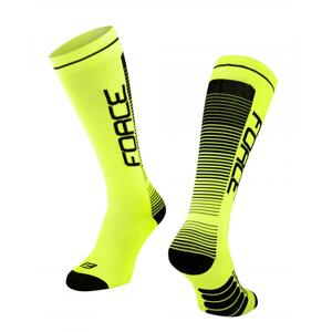 Force ponožky F COMPRESS, FLUO-ČERNÉ - , fluo-černé