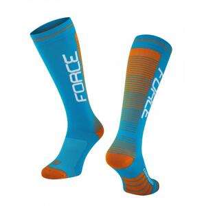Force ponožky F COMPRESS, MODRO-ORANŽOVÉ - , modro-oranžové