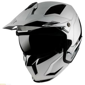 MT Helmets Přilba na motorku Streetfighter SV Chromed stříbrná + sleva 500,- na příslušenství - S: 55-56 cm