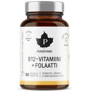 Puhdistamo Vitamin B12 Folate (Vitamín B12 s folátem Quatrefolic) 60 tablet - malina