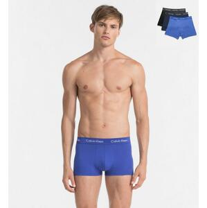 Calvin Klein 3Pack Boxerky Blue Shadow, Black and Cobalt Water - S