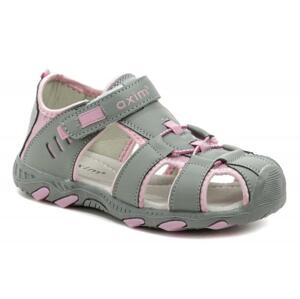 Axim 5S1116 šedo růžové dětské sandály - EU 36