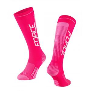 Force Ponožky COMPRESS růžové - růžové L-XL/42-47
