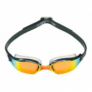 Michael Phelps Plavecké brýle XCEED tm. šedá/oranžová titanově zrcadlový zorník