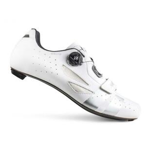 Lake CX218 Carbon bílo/stříbrné tretry + osvěžovač obuvi - EU 44