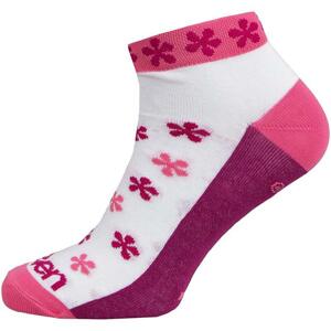 Eleven ponožky Luca FLOVER PINK růžové/bílé/fialové - S (UK 2-4)