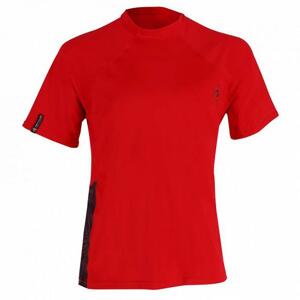 Aqualung Pánské lycrové triko RASH GUARD XSCAPE RED, krátký rukáv - XL